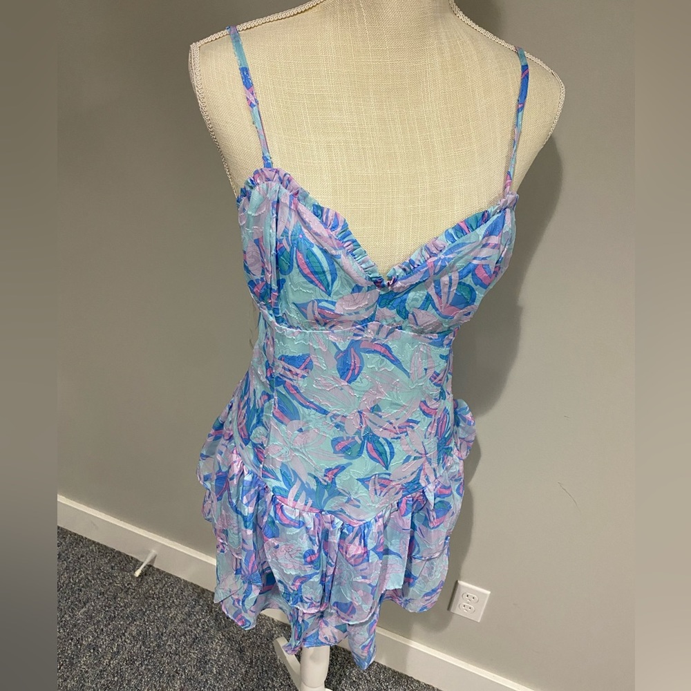 NWT Ruffle Mini Dress - Picture 2 of 4